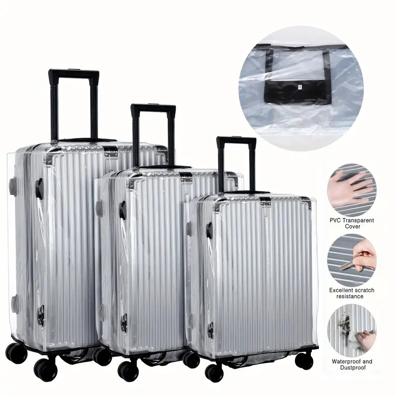 Luggage Protective Cover Transparent - Защитный чехол из ПВХ для чемодана