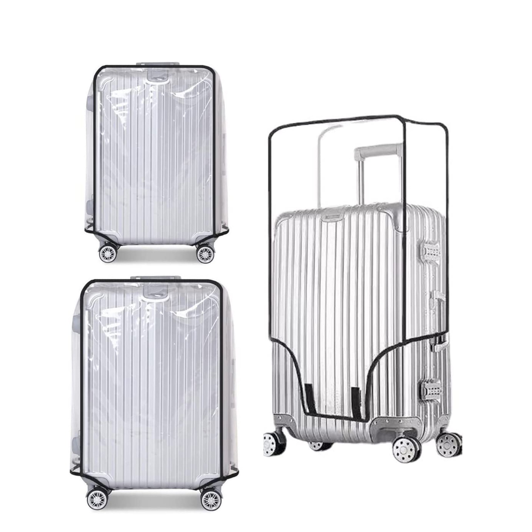 Waterproof Suitcase Cover Protector - Новый полностью прозрачный чехол для чемодана,