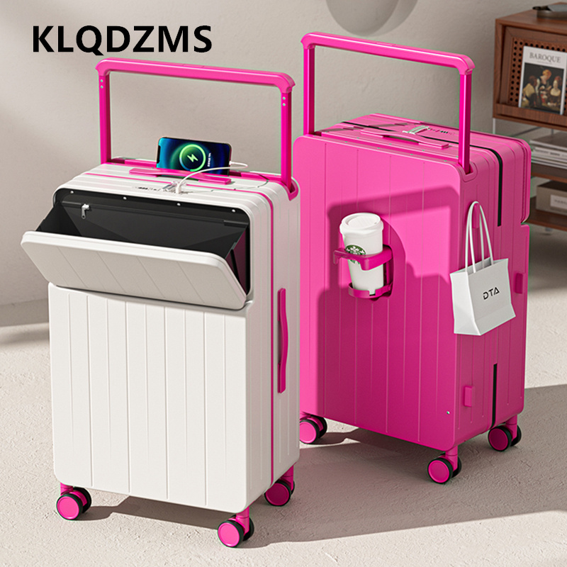 Front Opening Laptop Luggage 24 Inch - KLQDZMS Многофункциональный чемодан с передним отверстием,