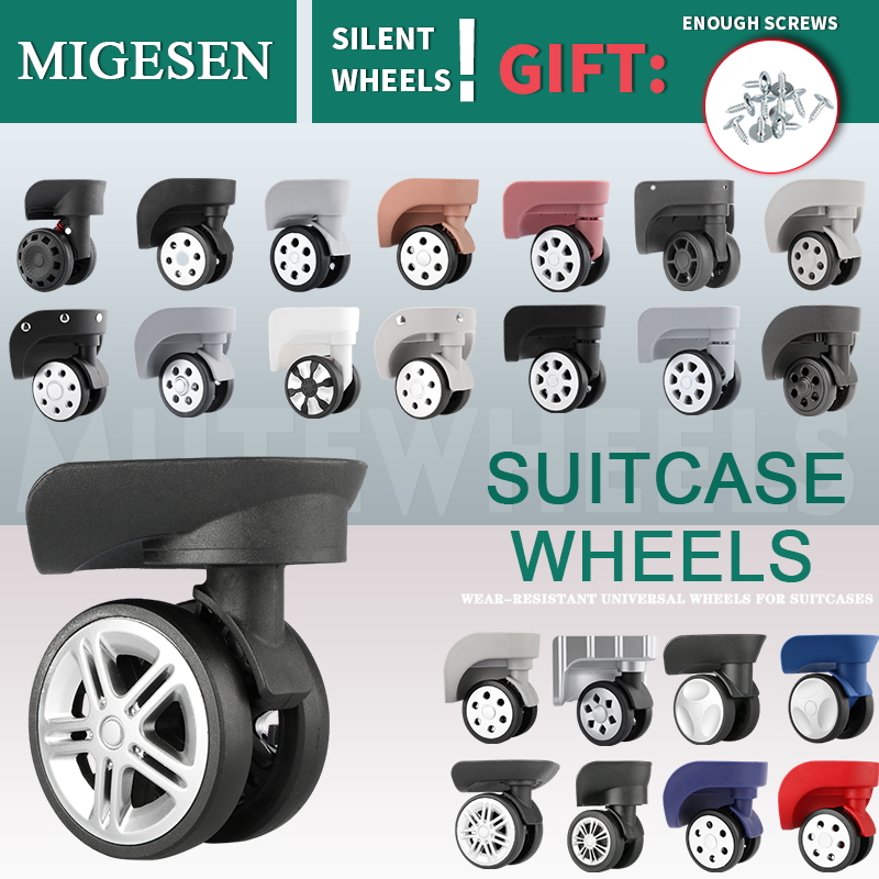 Silent Replacement Luggage Wheels - 1 пара универсальных сменных бесшумных сбалансированных