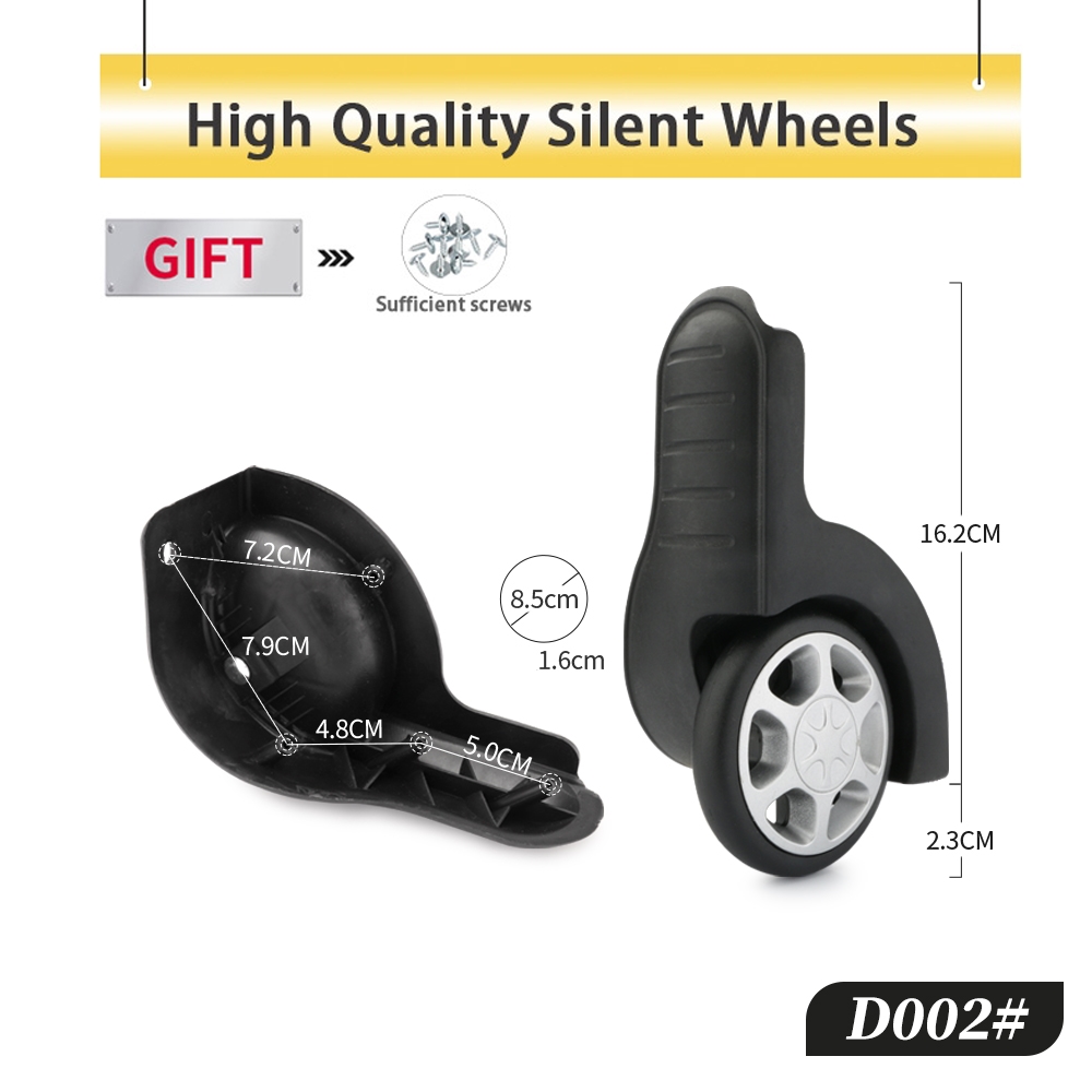 Silent Replacement Luggage Wheels - Фиксированные высококачественные аксессуары на колесиках для