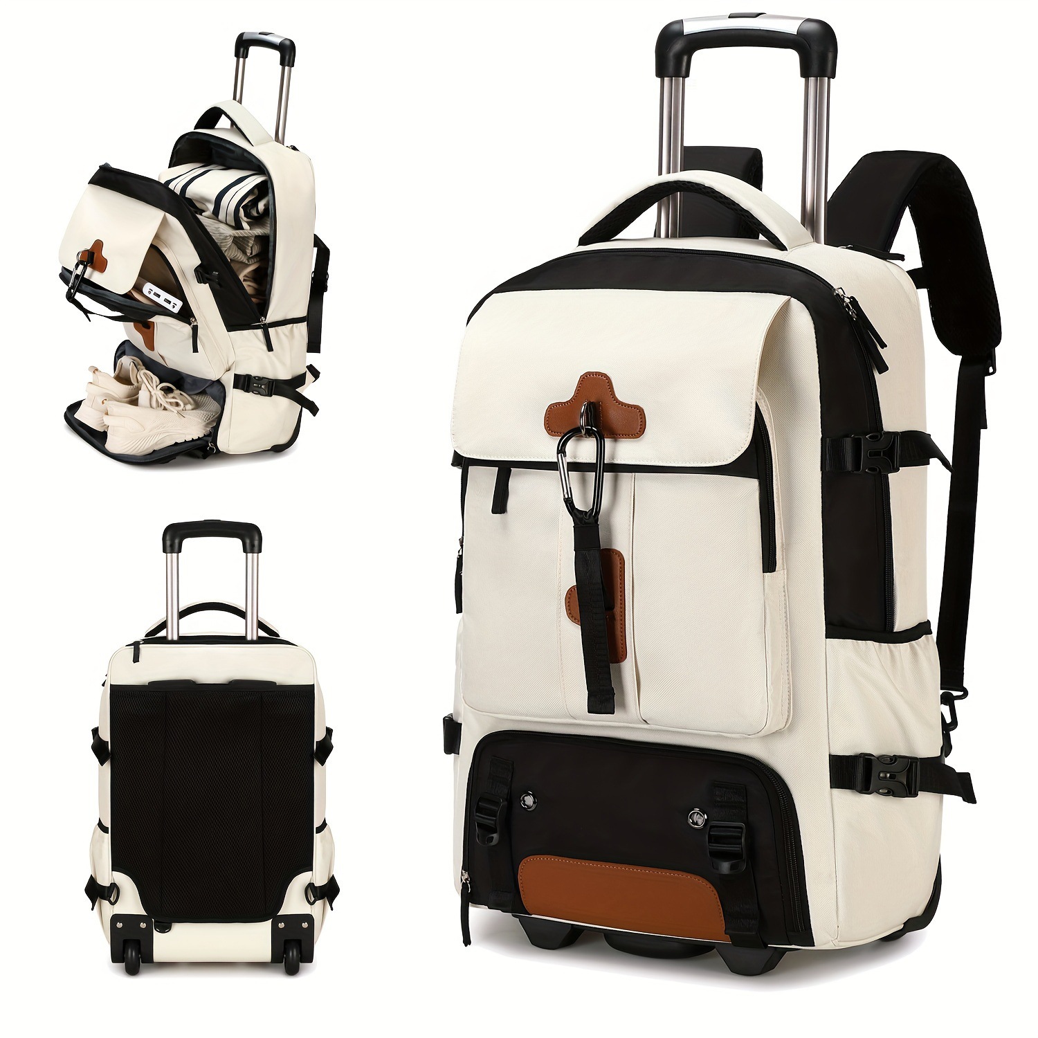 Foldable Rolling Luggage Bag - Рюкзак на колесах с большой вместимостью,