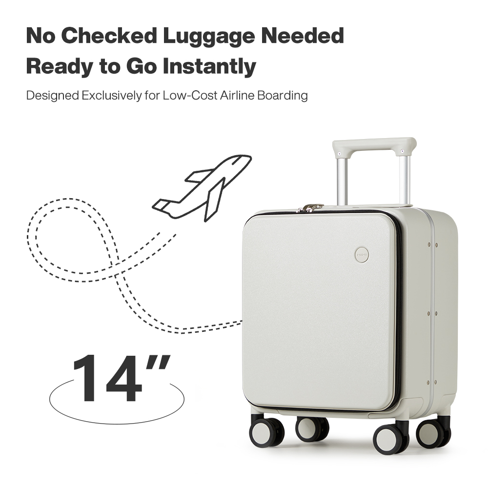 Чемодан Mixi 14 дюймов с жестк – обзор и цена Aluminum Frame Carry On Luggage