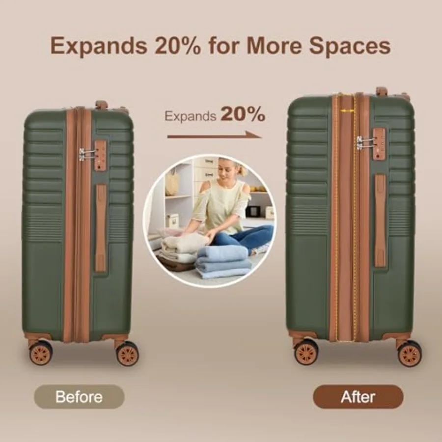Набор из 3 расширяемых чемодан – обзор и цена Expandable Hard Shell Luggage Set
