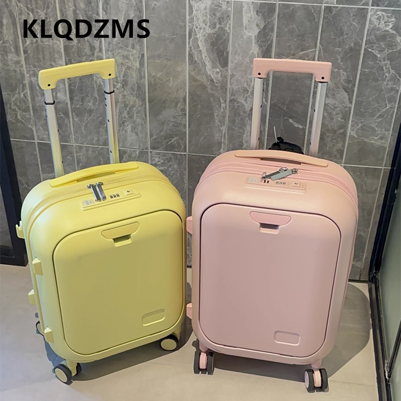 Чемодан для путешествий KLQDZM – обзор и цена Front Opening Laptop Luggage 24 Inch