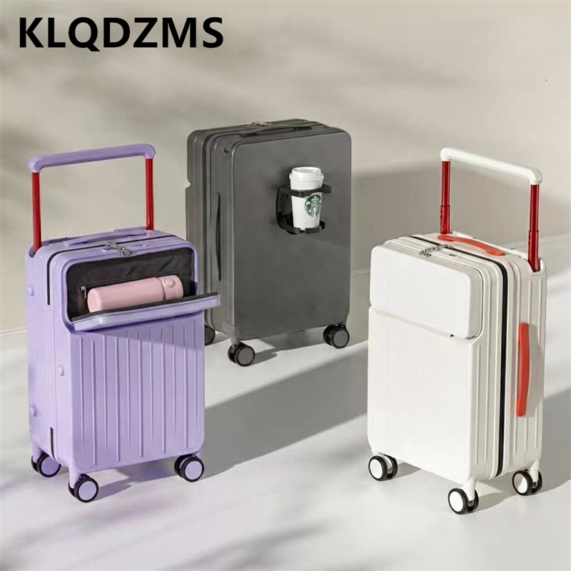 Чемодан KLQDZMS с передним отк – обзор и цена Front Opening Laptop Luggage 24 Inch