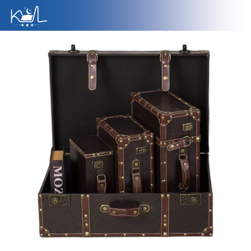 Винтажный коричневый декоратив – обзор и цена Retro Vintage Trunk Suitcase