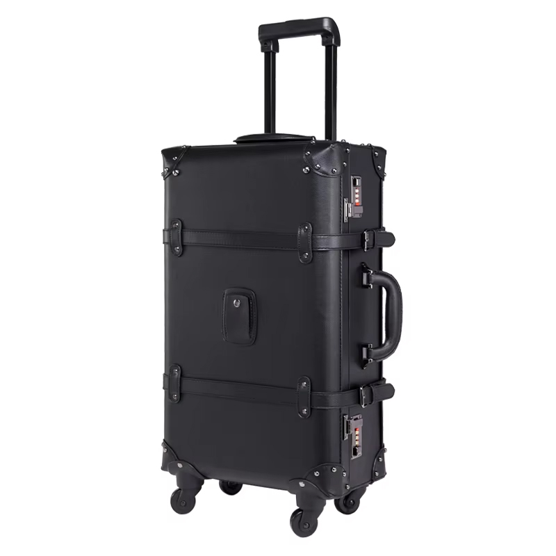Новый ретро чемодан на колесик – обзор и цена Retro Vintage Trunk Suitcase