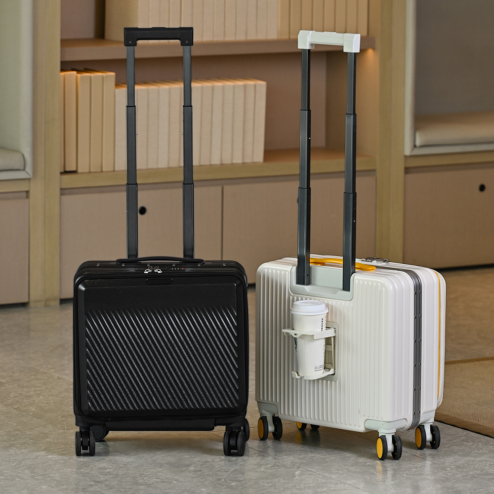 Чемодан-тележка с фронтальным  – обзор и цена Aluminum Frame Carry On Luggage