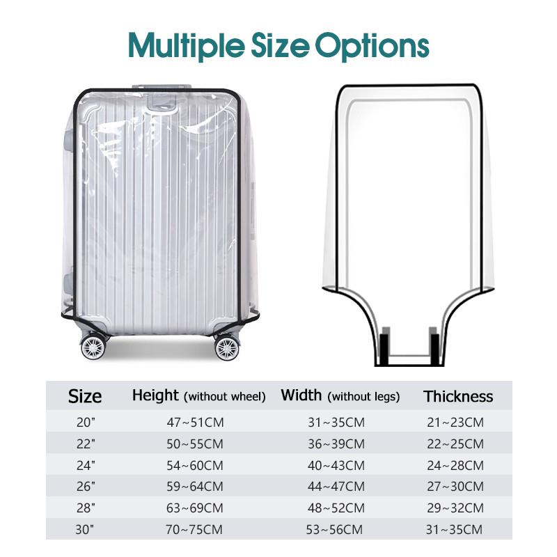 Прозрачный чехол для багажа 20 – обзор и цена Luggage Protective Cover Transparent