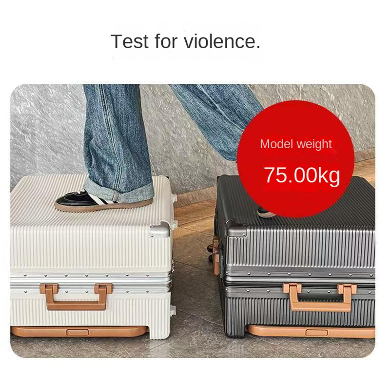Новый широкий чемодан на колес – обзор и цена Aluminum Frame Carry On Luggage