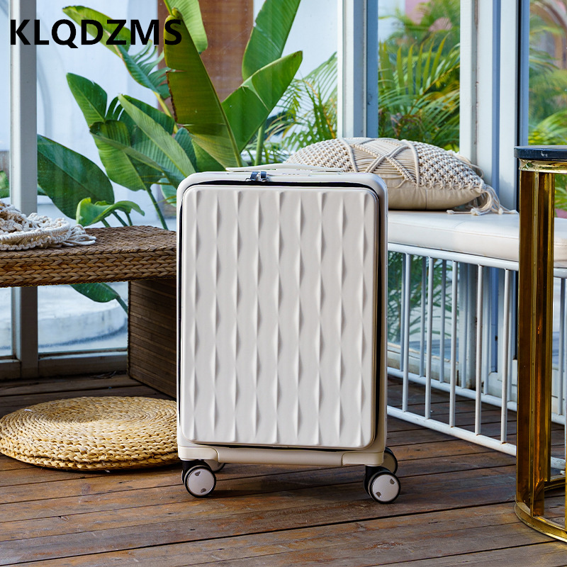 KLQDZMS дорожный чемодан с пер – обзор и цена Front Opening Laptop Luggage 24 Inch