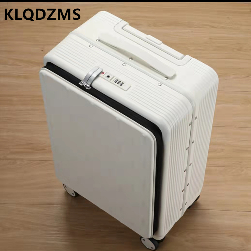 KLQDZMS дорожный чемодан с пер – обзор и цена Front Opening Laptop Luggage 24 Inch