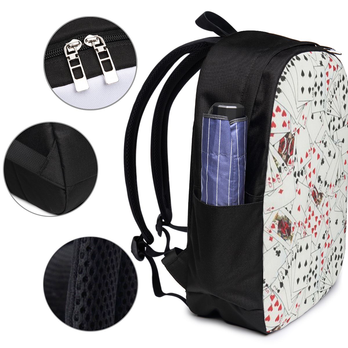 Рюкзак с принтом игральных кар – обзор и цена Travel Bags