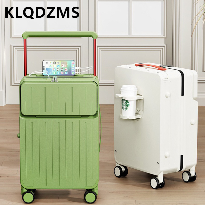 KLQDZMS 24-дюймовый чемодан с  – обзор и цена Front Opening Laptop Luggage 24 Inch