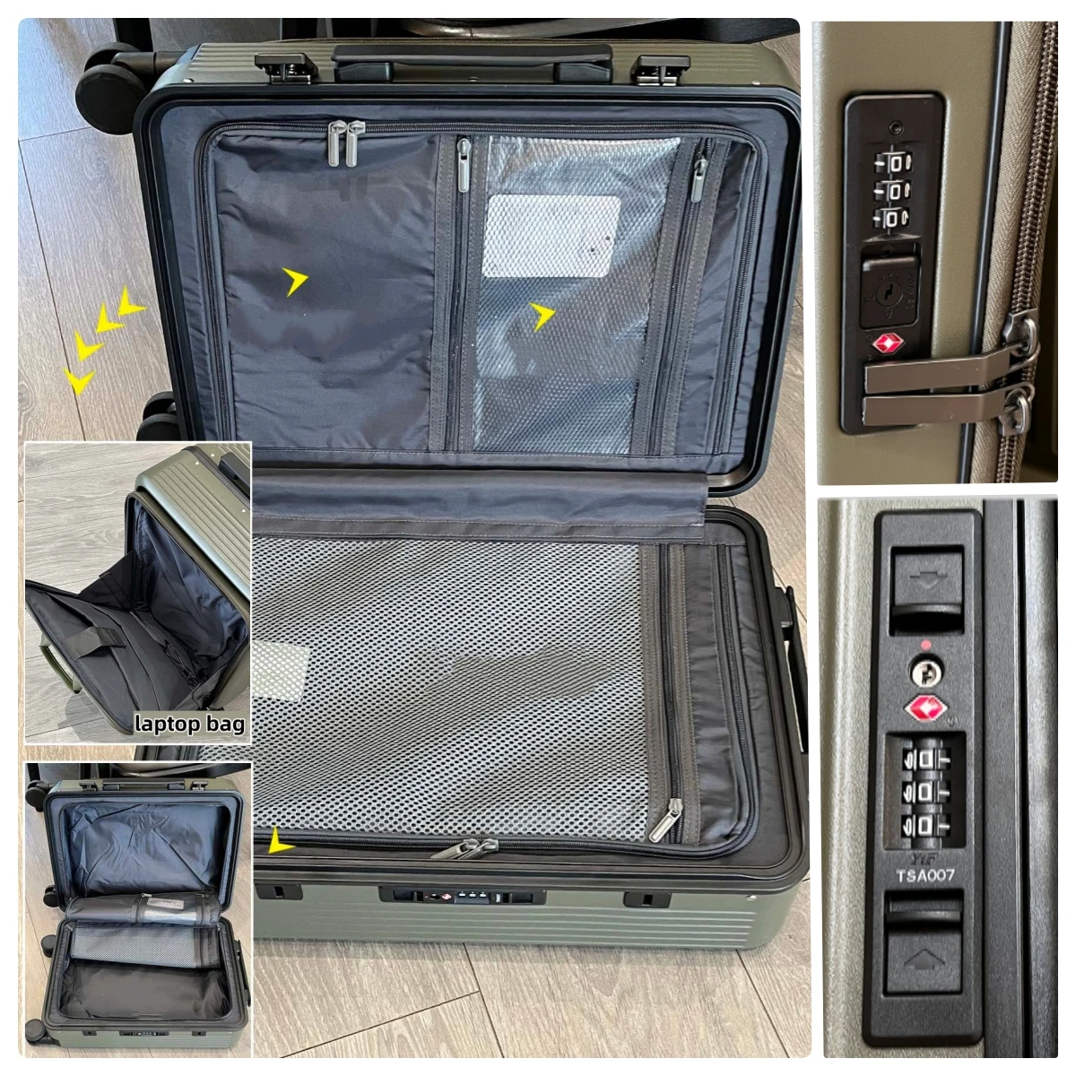 Чемодан-трансформер 2-в-1 с от – обзор и цена Aluminum Frame Carry On Luggage