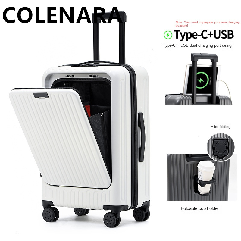 Чемодан COLENARA 20/24/26 дюйм – обзор и цена Front Opening Laptop Luggage 24 Inch