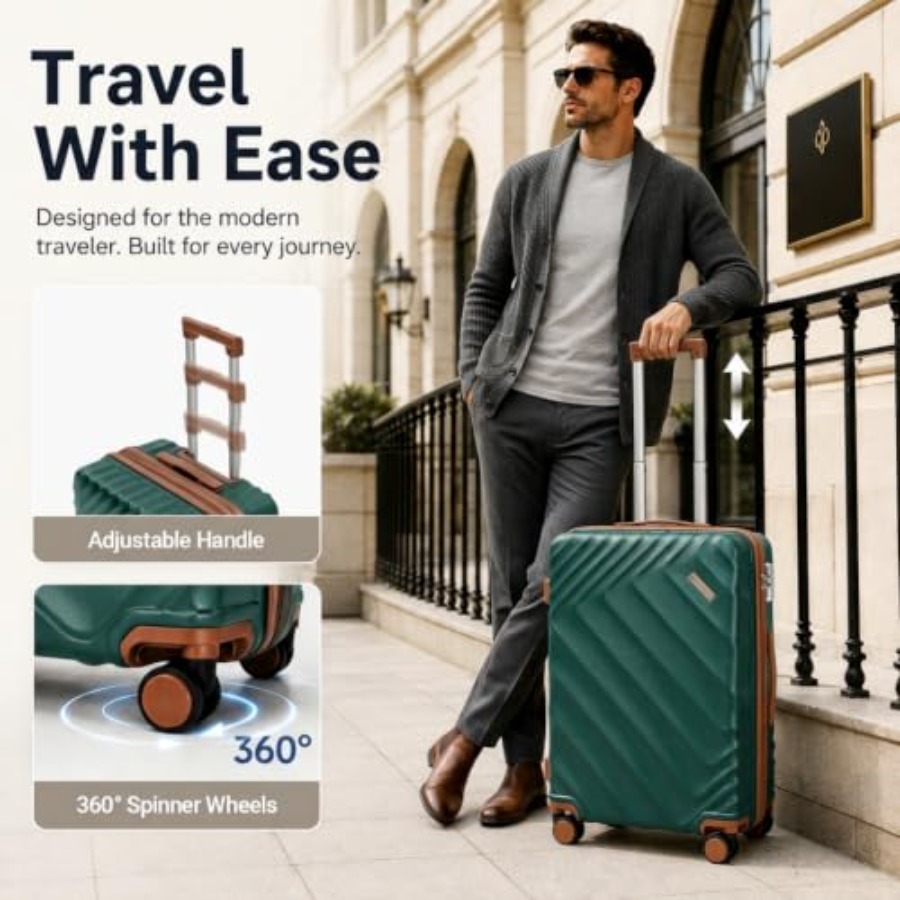 5-предметный набор чемоданов с – обзор и цена Expandable Hard Shell Luggage Set