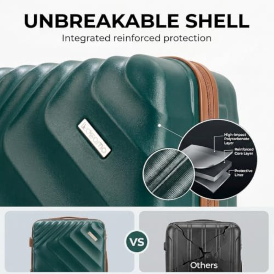 5-предметный набор чемоданов с – обзор и цена Expandable Hard Shell Luggage Set