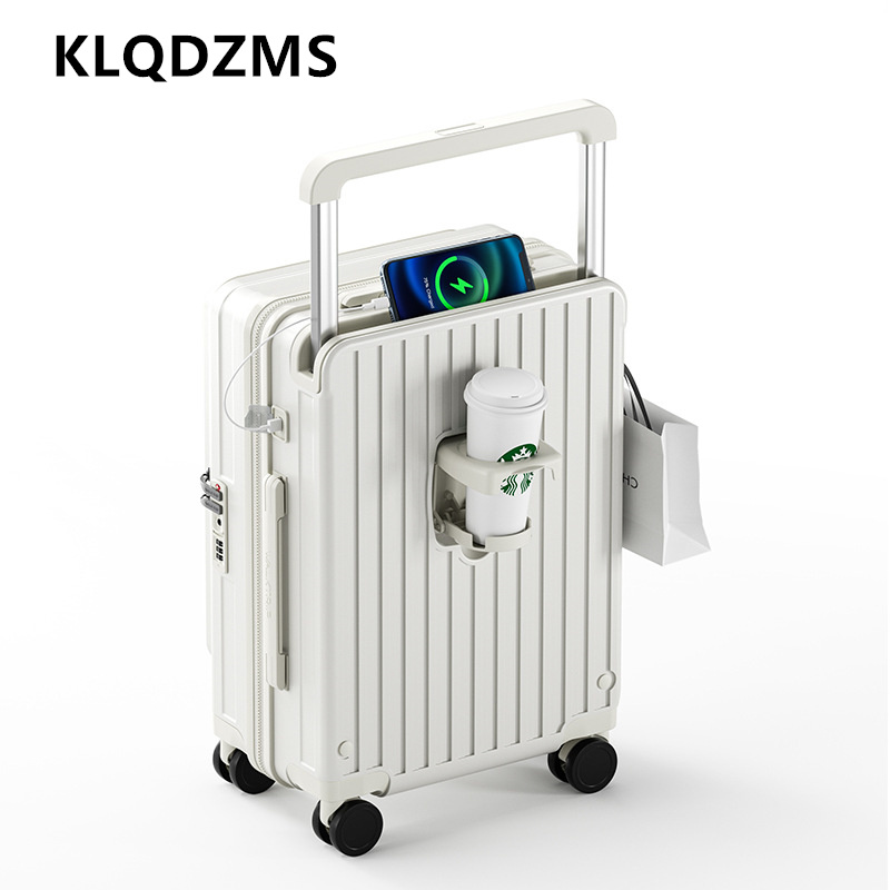 Чемодан KLQDZMS с передним отк – обзор и цена Front Opening Laptop Luggage 24 Inch