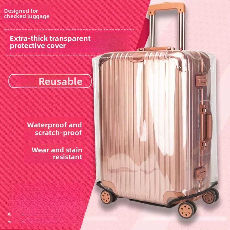 Утолщённый защитный чехол для  – обзор и цена Luggage Protective Cover Transparent