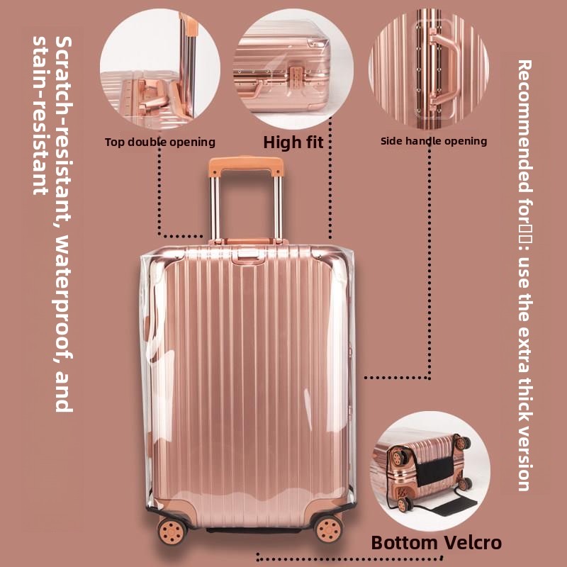 Утолщённый защитный чехол для  – обзор и цена Luggage Protective Cover Transparent