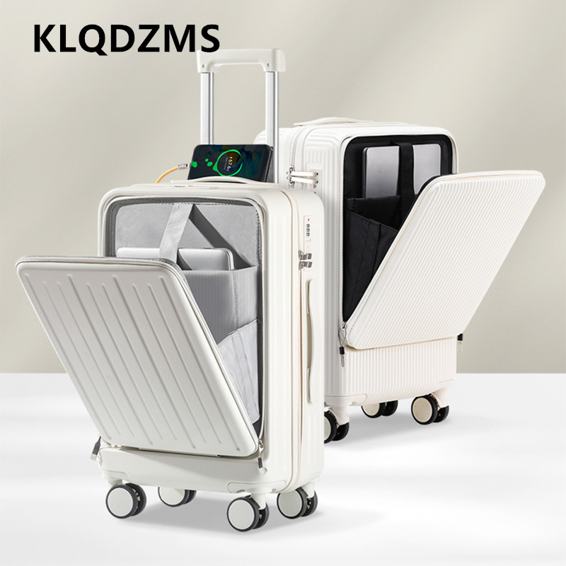 Чемодан KLQDZMS 20 дюймов с пе – обзор и цена Front Opening Laptop Luggage 24 Inch